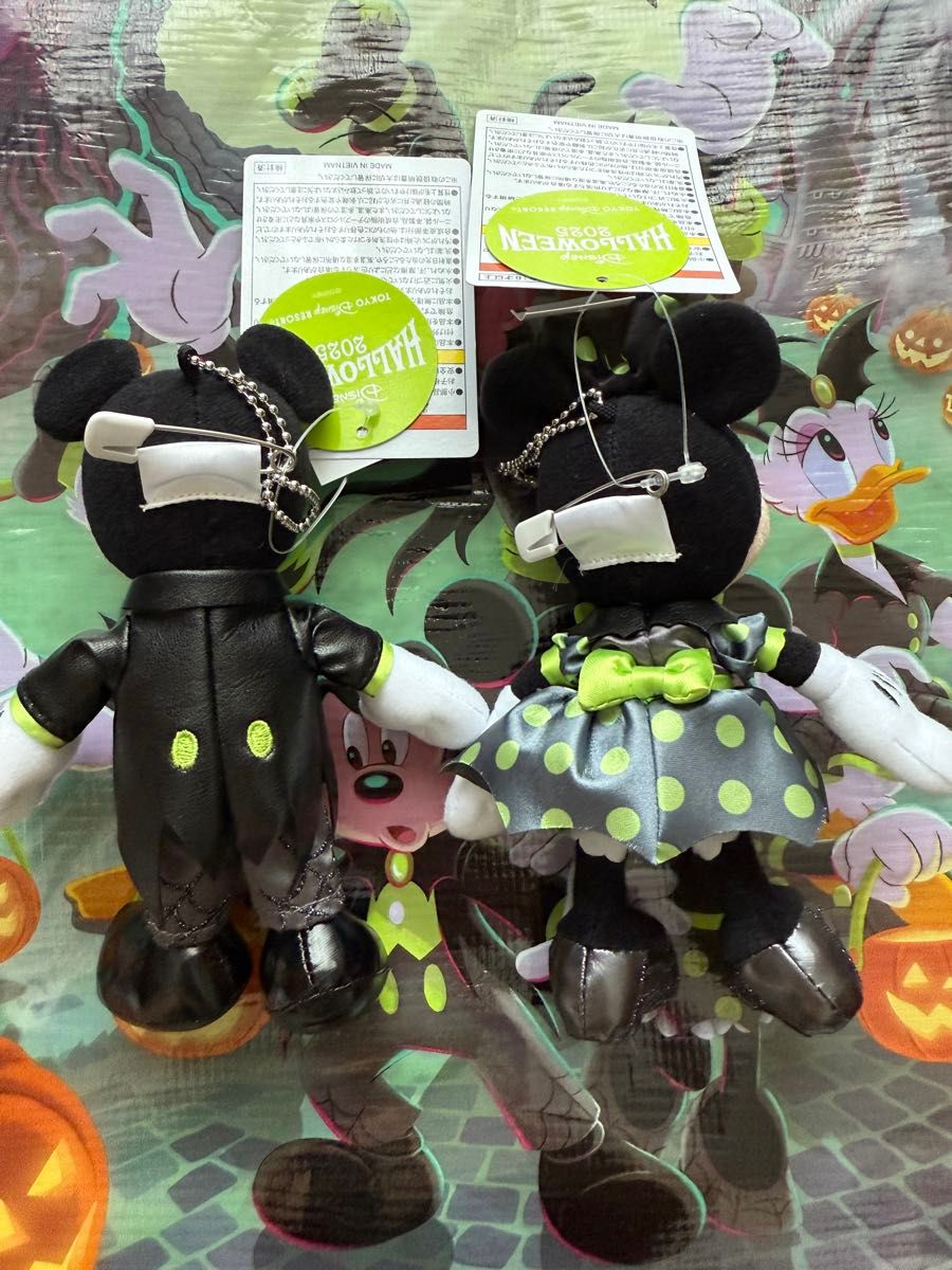 ディズニー ハロウィン2025 ミッキー ミニー ぬいぐるみバッジ｜Yahoo