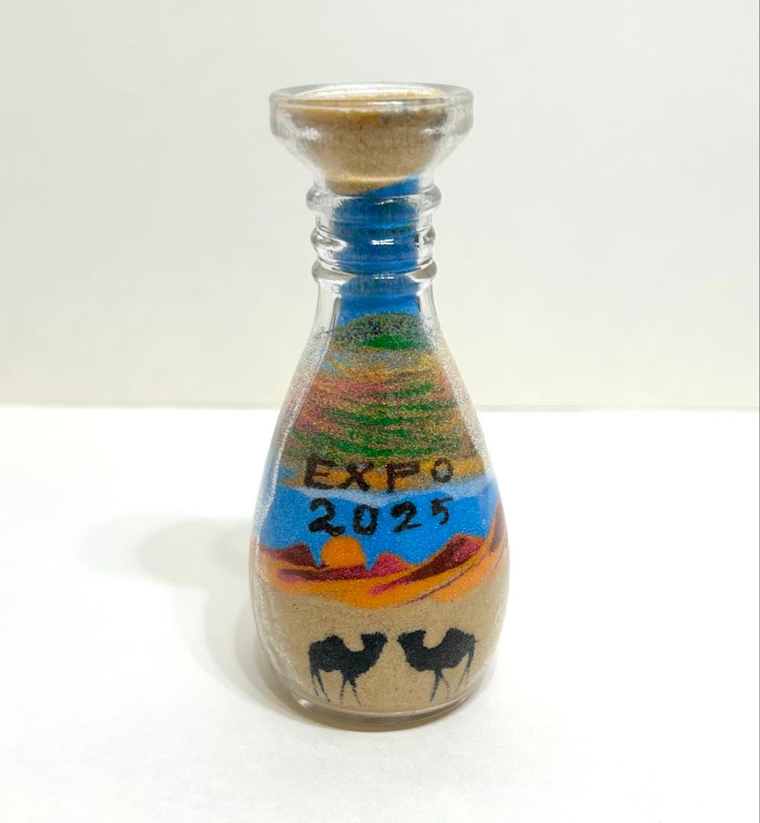 万博 ヨルダン 砂アート サンドアート 大阪関西万博 万博限定文字入り