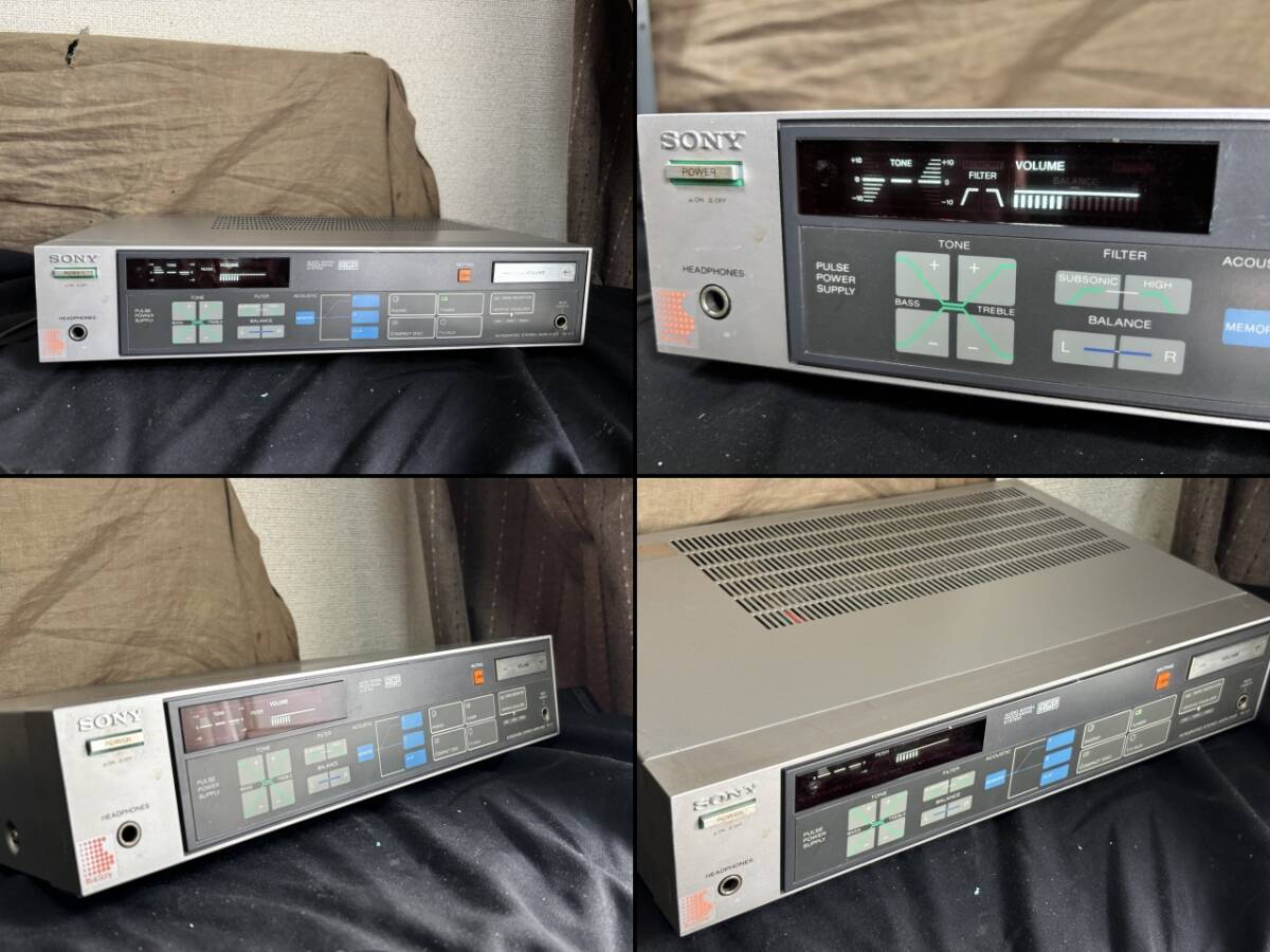 動作OK SONY TA-V7 80年代薄型プリメインステレオアンプ・アナログ