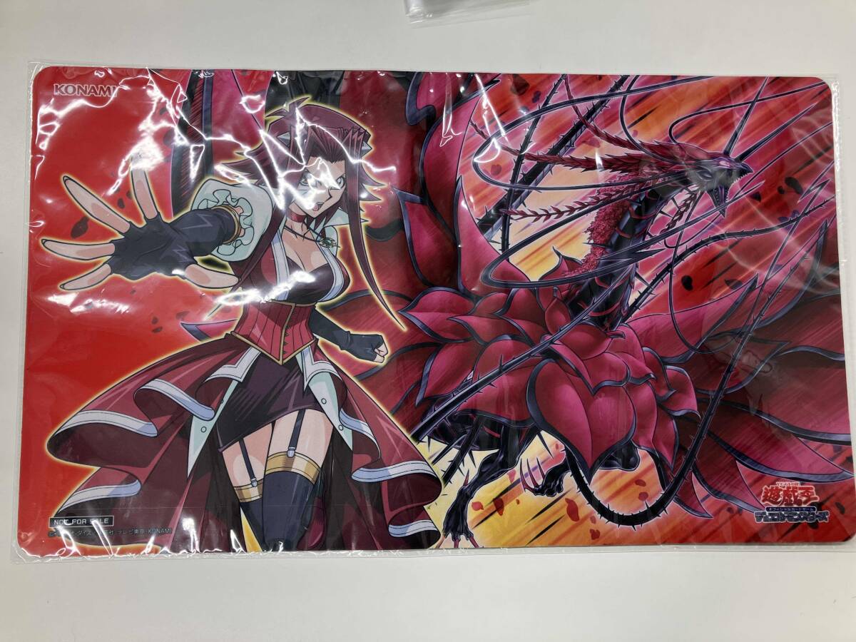 遊戯王 TSUTAYAトーナメントプレイマット 十六夜アキ 黒薔薇の破滅竜