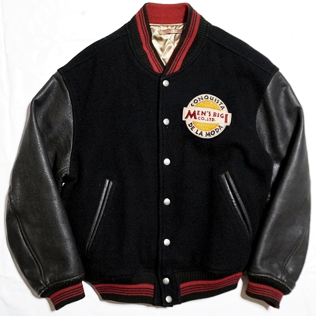 即決 MEN'S BIGI メンズ3 レザーアームスタジャン メンズビギ 希少