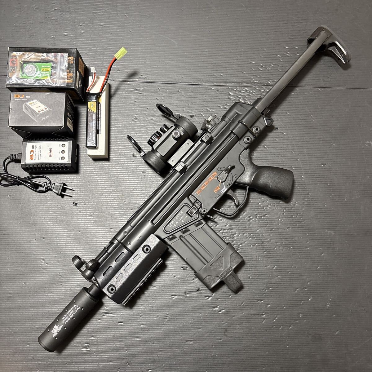 東京マルイ G3sasショート ハイサイクル 電動ガン デュアルマガジン