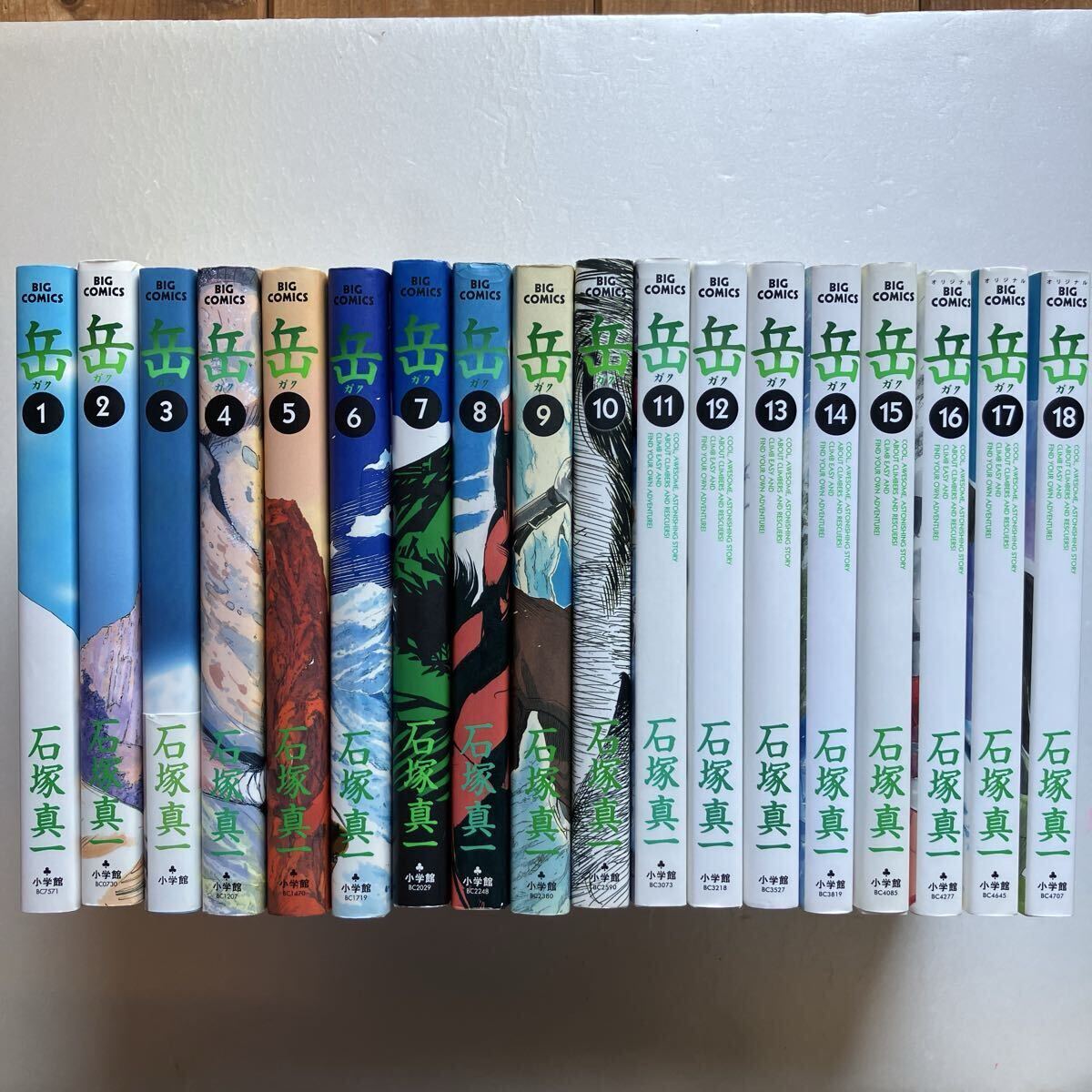 岳 1巻〜18巻 全巻セット 人気漫画 山岳救助 石塚真一岳 コミック 完結