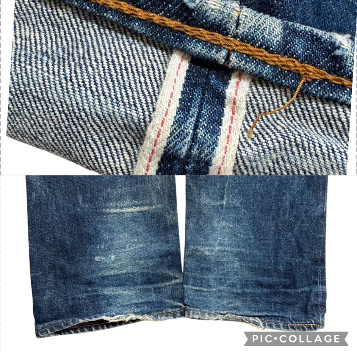 仕上がり LEVI'S リーバイス 140周年 LVC 鬼ヒゲ ダメージデニム