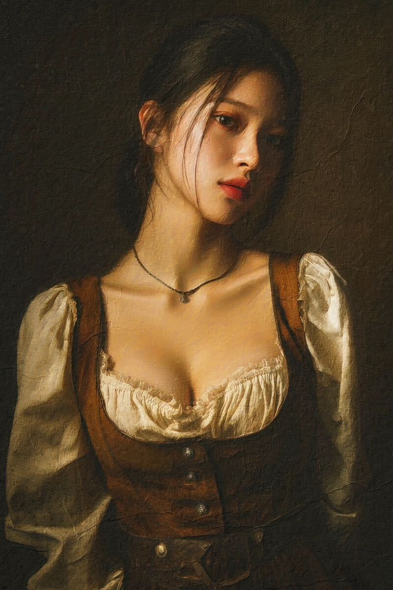 最高傑作・美しい女性の絵画・肖像画・絵画】ミステリアスな女性を