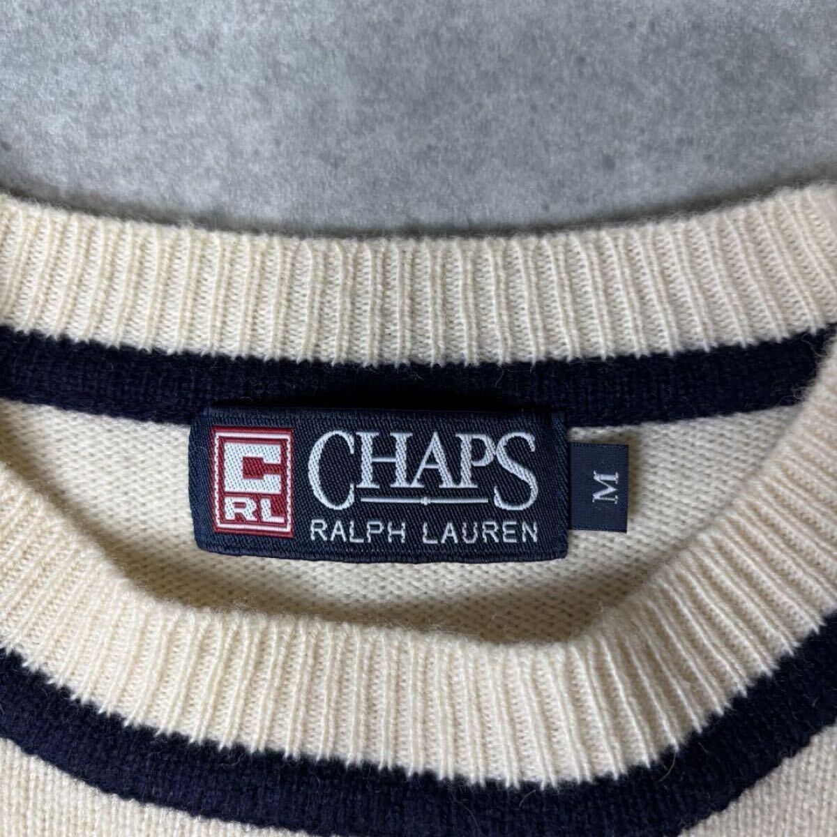 CHAPS ラルフローレン ウールニット 犬 dog アニマル 刺繍 90s