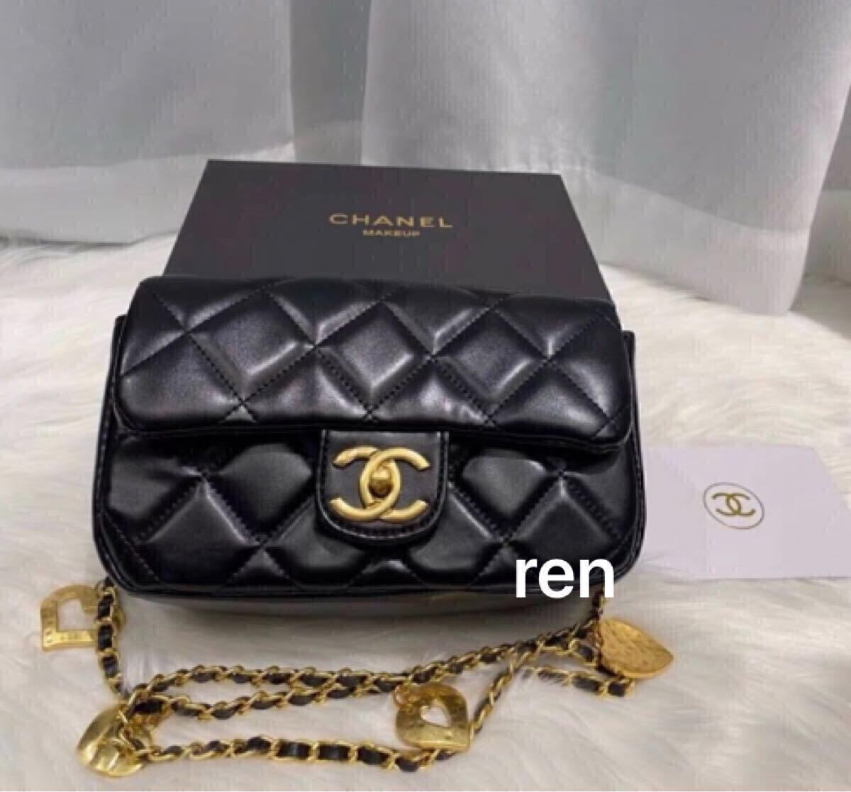 新品 CHANEL シャネル ノベルティ ショルダーバッグ ゴールドチェーン
