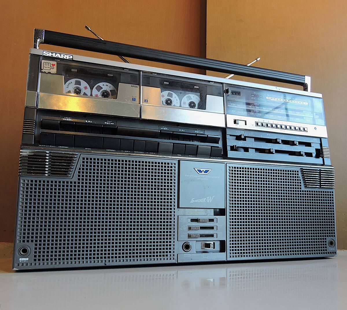 Yahoo!オークション - 70s SHARP GF-828 SB 国産初期ダブルラジカセ ザ