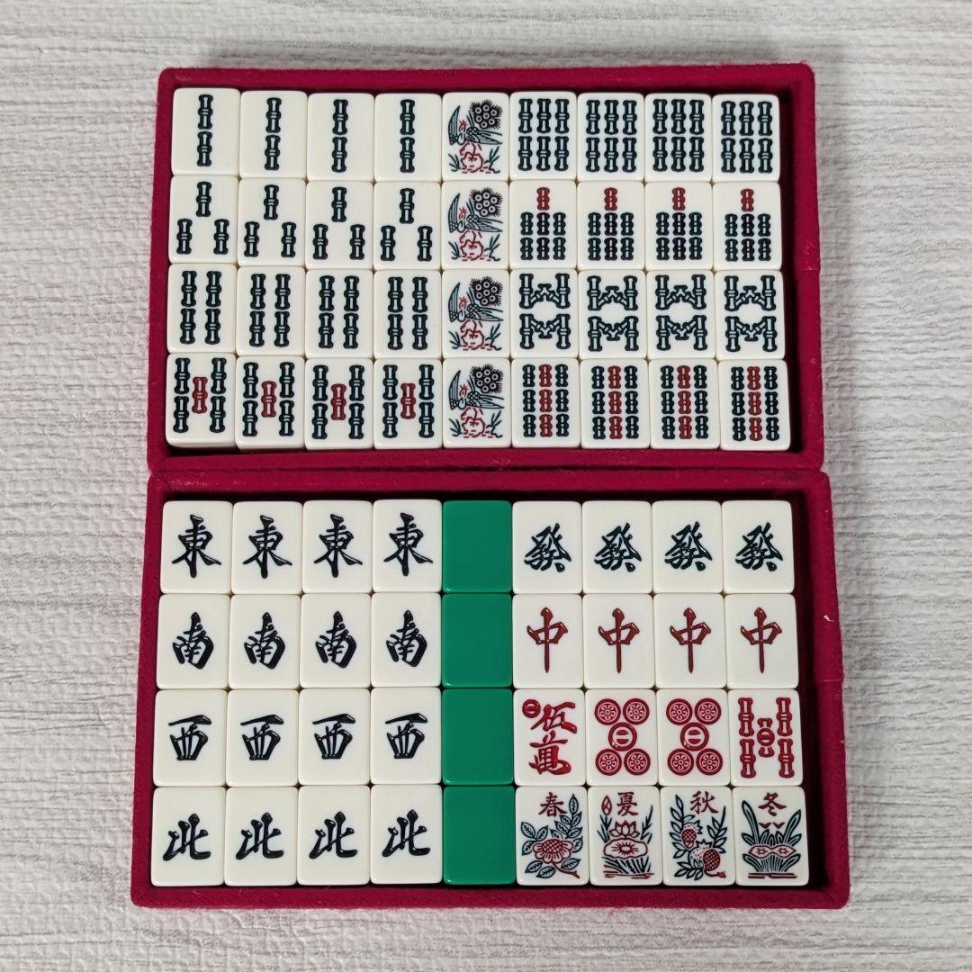 ミズノ丸一 麻雀牌 麻雀 背黒牌 背緑 雀鬼 キングバード 赤五筒子