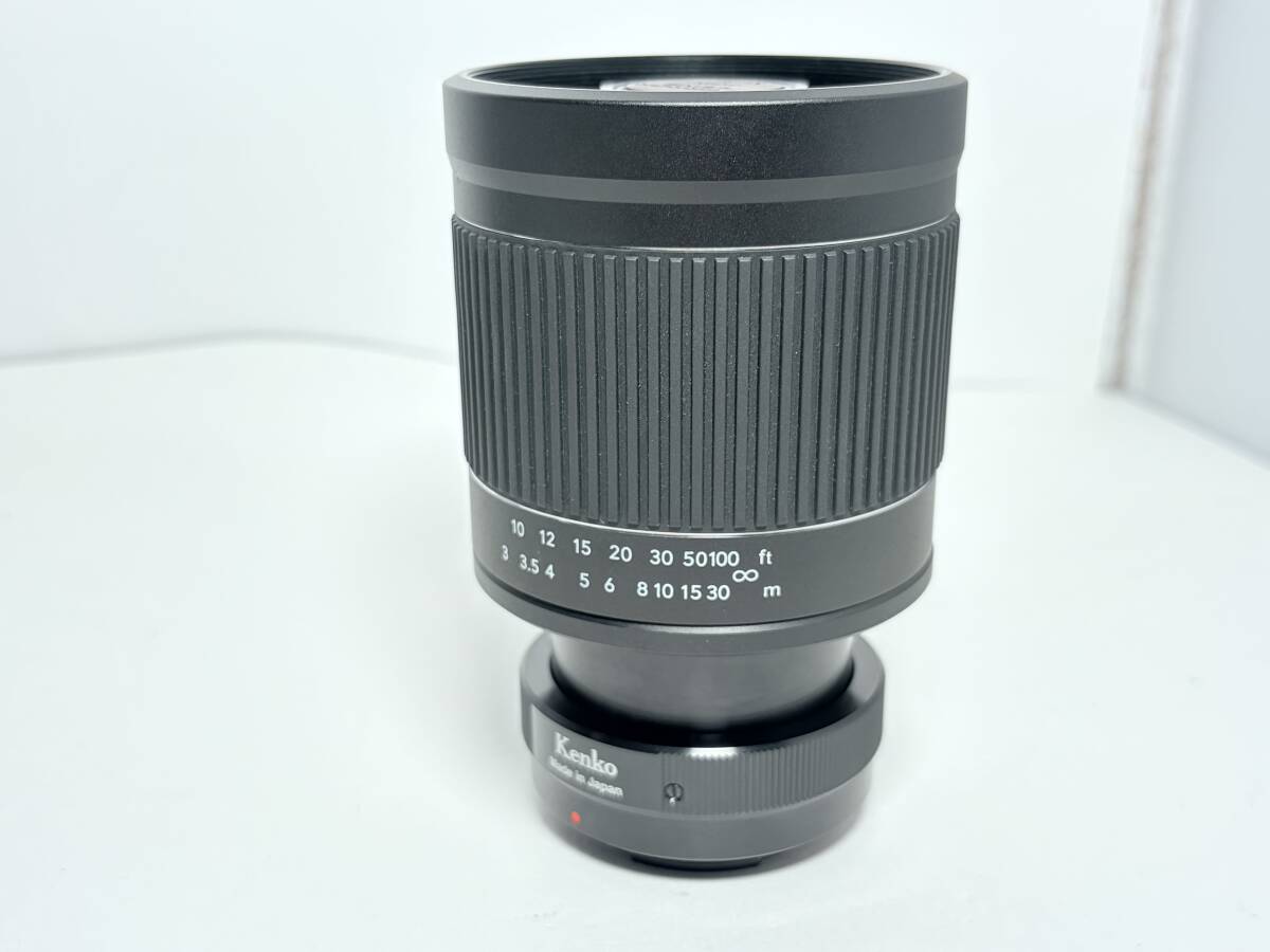 フード付き Kenko MIRROR LENS 400mm F8 NⅡSONY