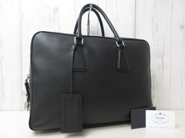Yahoo!オークション - 極美品 PRADA プラダ ビジネスバッグ ハンドバッ