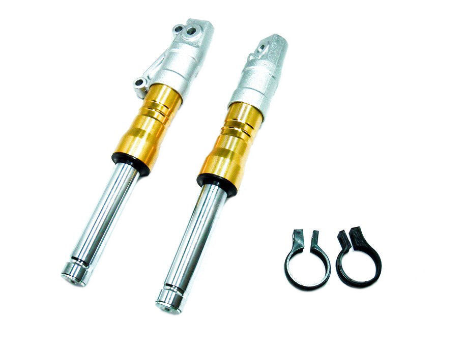 キ316 ライブディオZX AF35 ハンドル.ゴールド.フロントフォーク