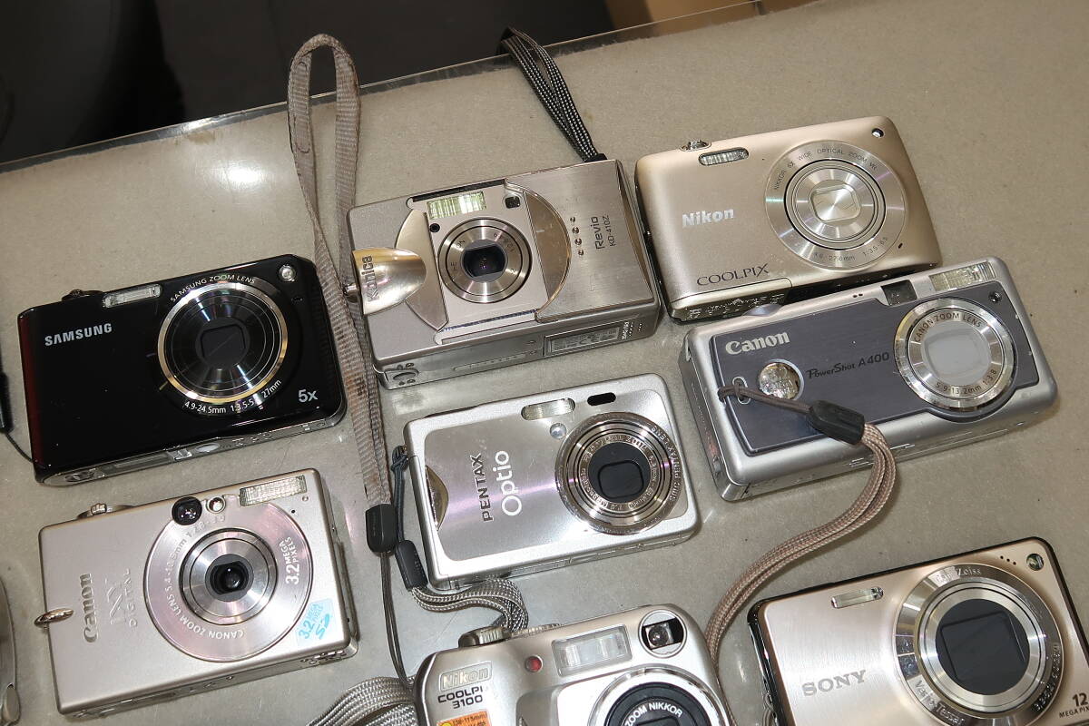 ジャンクデジカメ まとめ売り 32台】動作未確認 コンデジ CANON