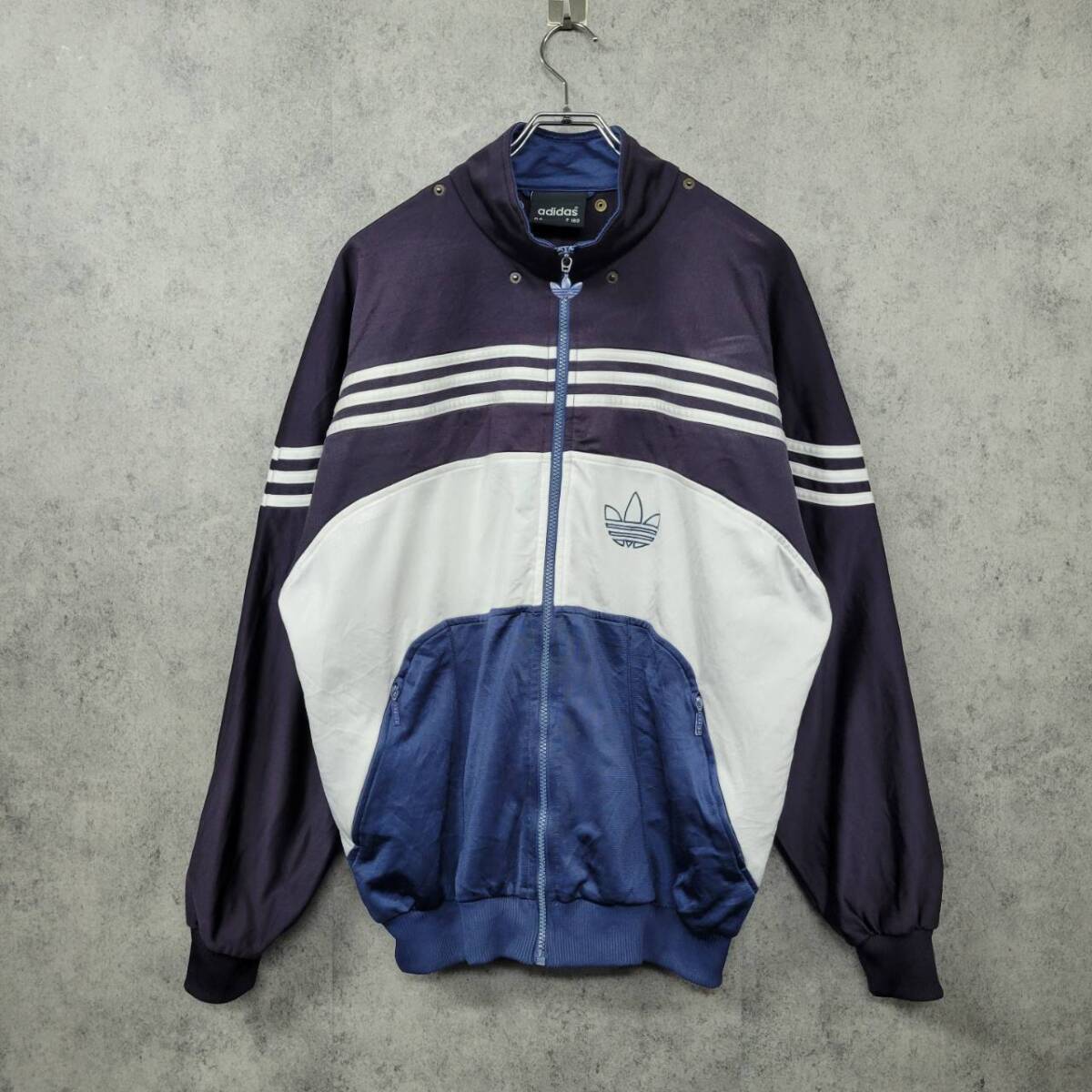 アディダス 3ライン 刺繍ロゴ ジャージ マルチカラー USサイズ 90s