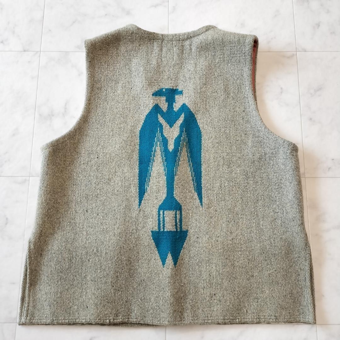 赤タグ オルテガ サンダーバード柄 44 グレー スクエアフロント