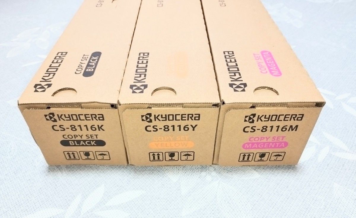 匿名配送・新品未使用 京セラ 純正トナー CS-8116KYM 3色セット｜Yahoo