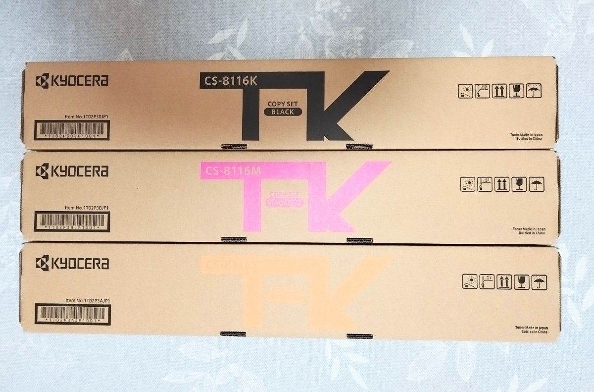 匿名配送・新品未使用 京セラ 純正トナー CS-8116KYM 3色セット｜Yahoo