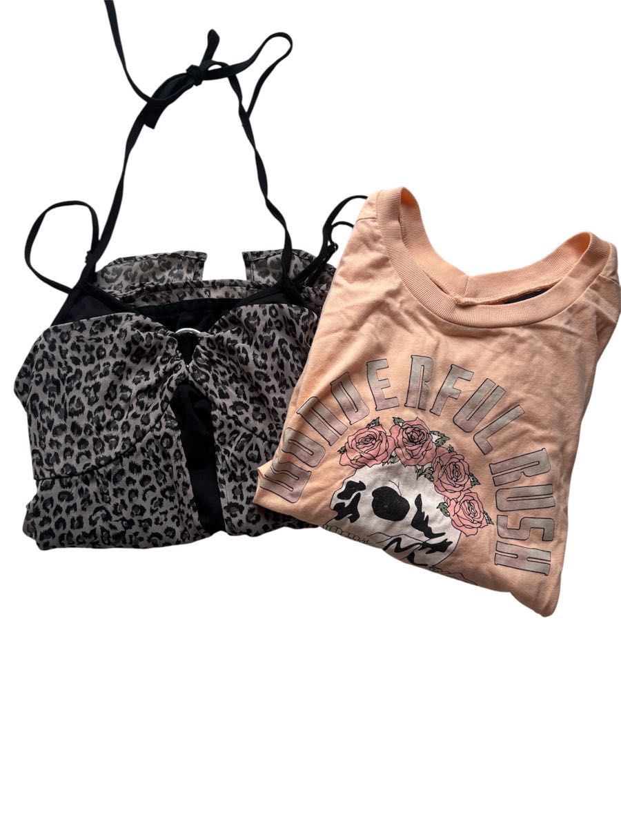 ギャル 姫ギャル 平成女児 y2k d i a風 ピンク フリル ヒョウ柄