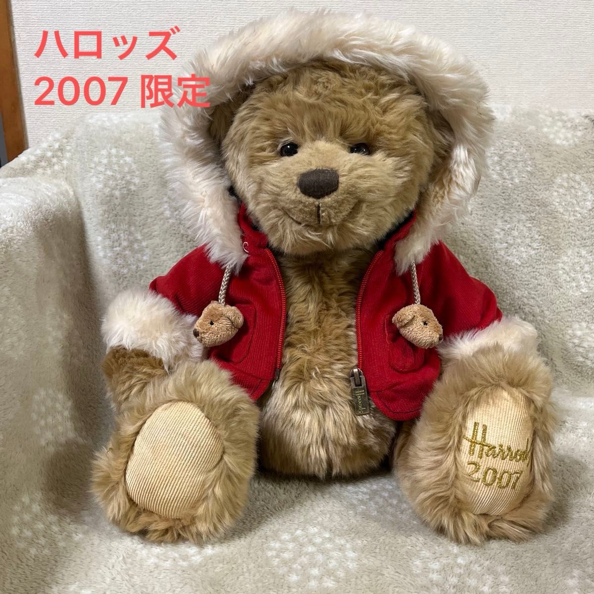 Harrods ハロッズ テディベア 2007年 レッドジャケット クマ
