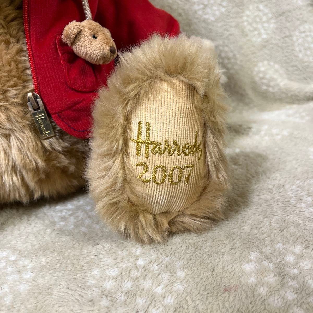 Harrods ハロッズ テディベア 2007年 レッドジャケット クマ