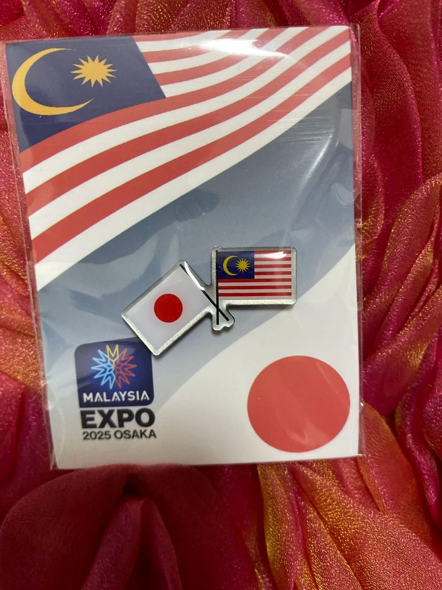 万博 関西万博 マレーシア館 パビリオン ピンバッジ 不織布 トート