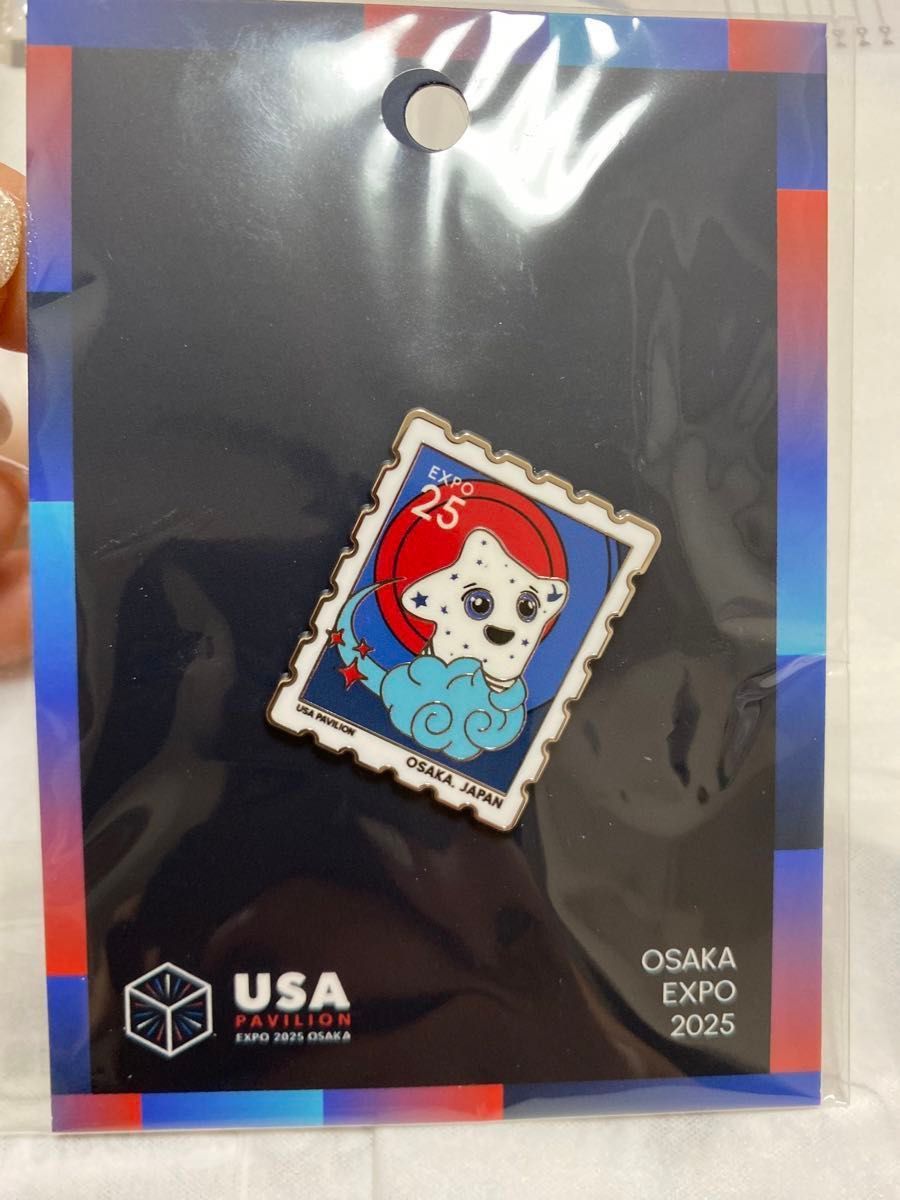 万博 アメリカパビリオン ピンバッジ スパークくん マスコット