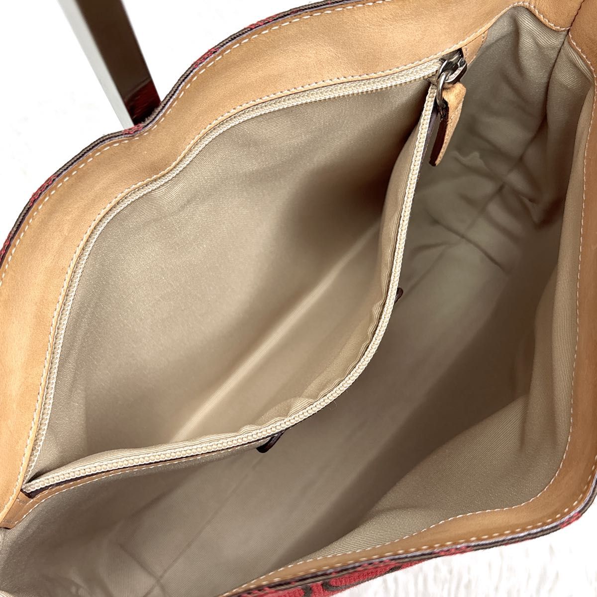 COACH コーチ 6091 レッド ワンショルダーバッグ シグネチャー 肩掛け