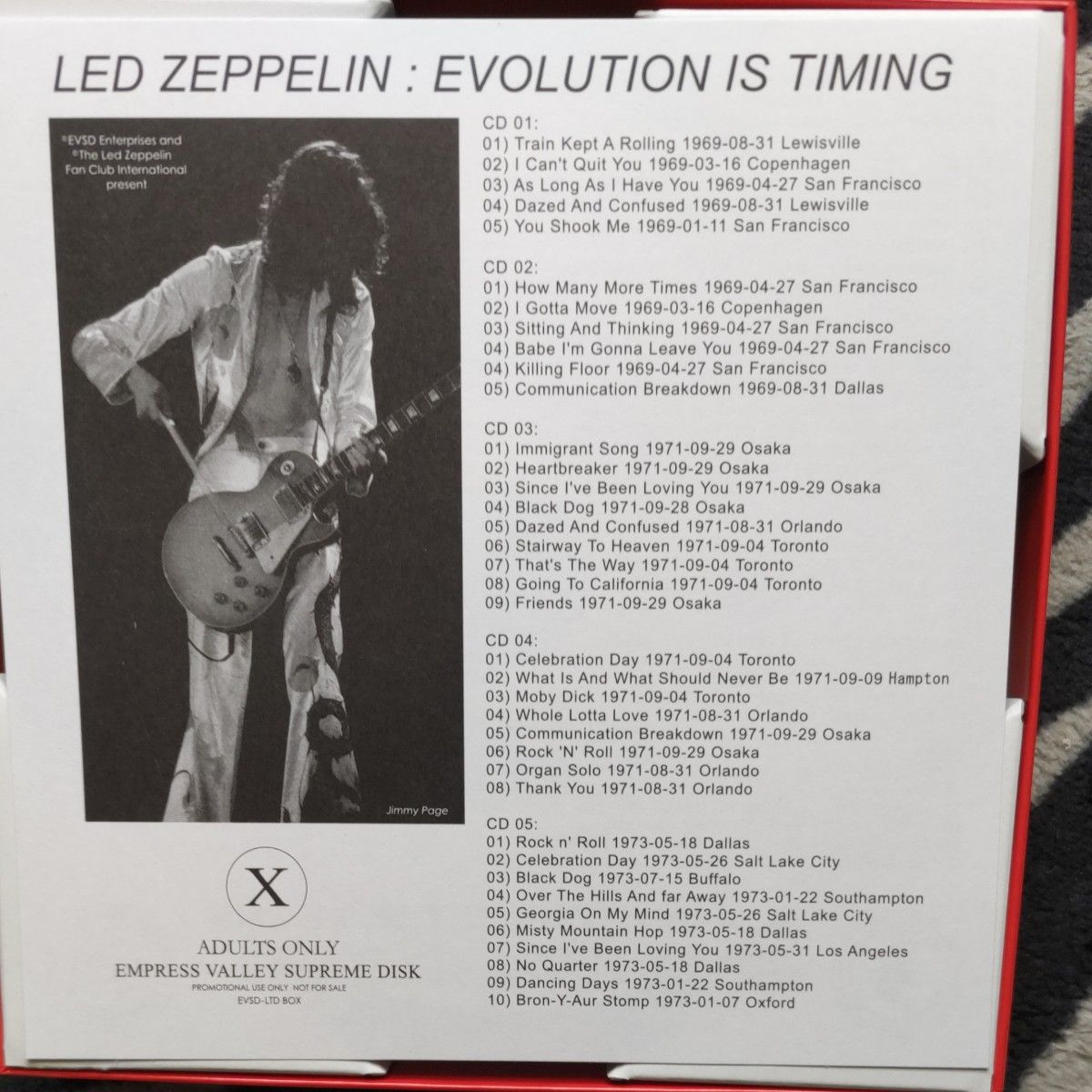 15CD-BOX Led Zeppelin / レッド・ツェッペリンの歴史 ひみつ非売品