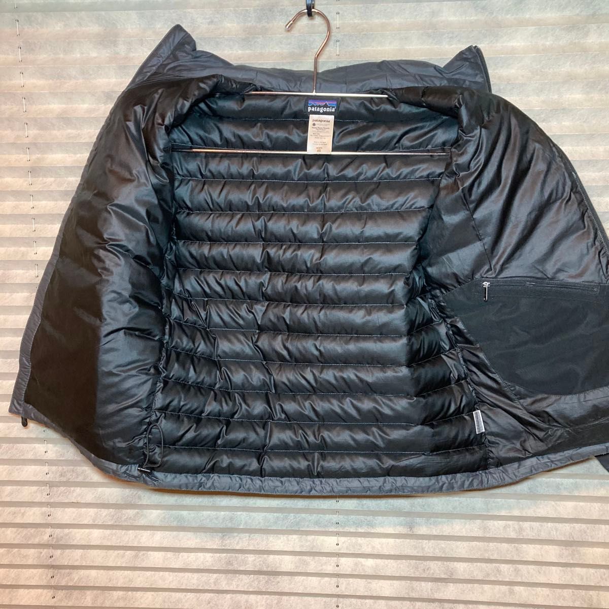 パタゴニア ダウンセーター パッカブル グレー MEN'S XS ドローコード