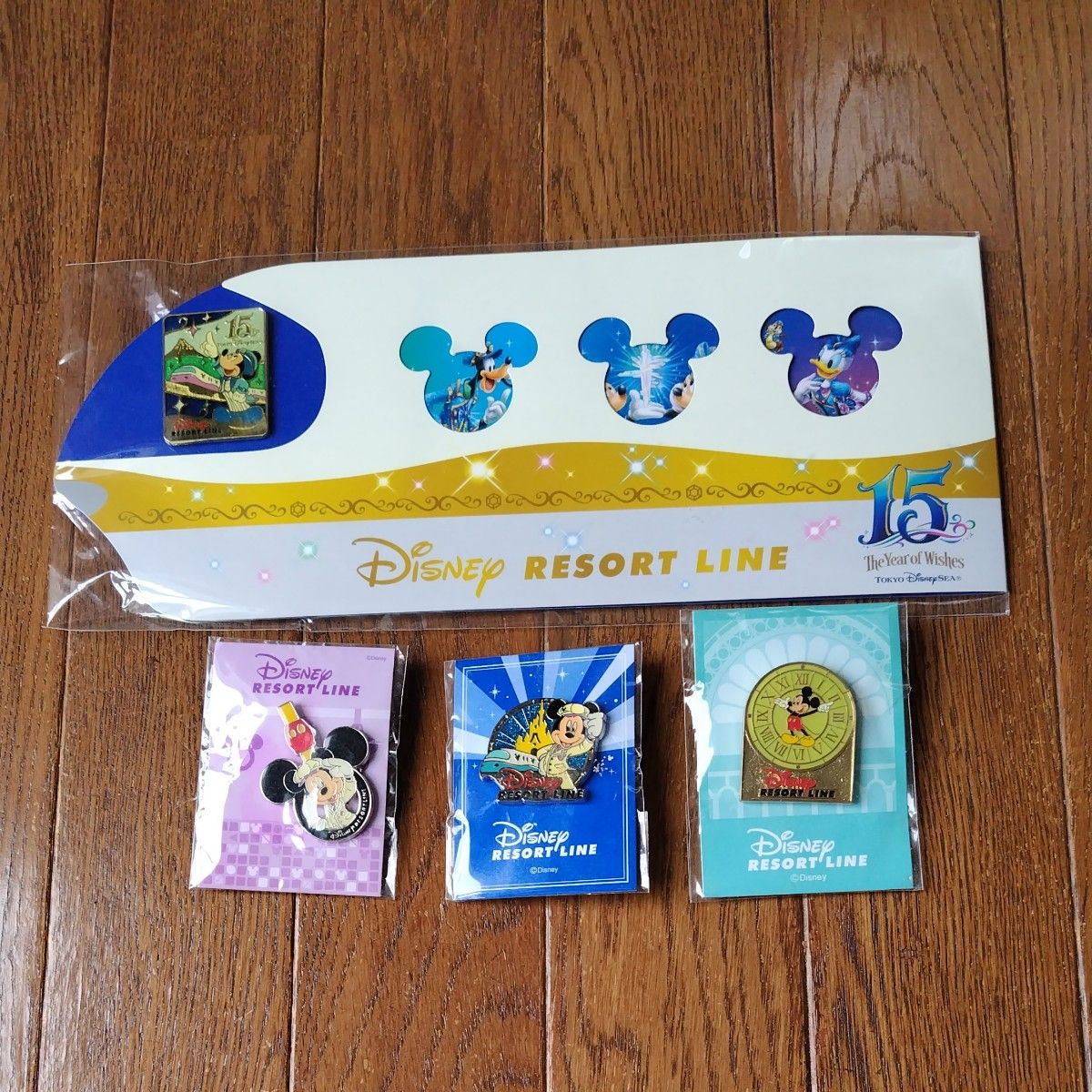 ディズニーリゾートライン 15周年 ピンバッジ 4個セット｜Yahoo!フリマ