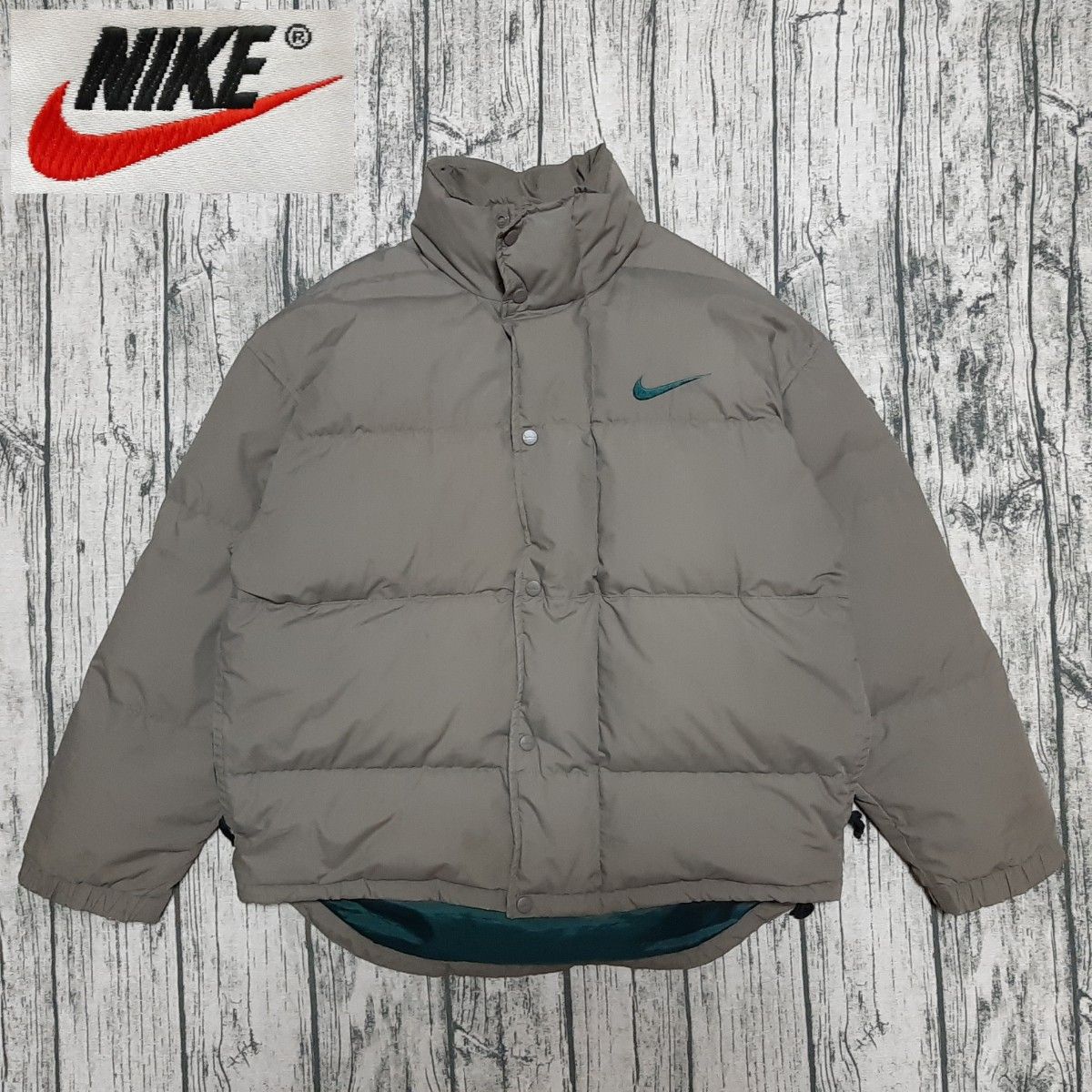 90s NIKE ワンポイント 胸ロゴ ダウンジャケット DOWN ナイキ