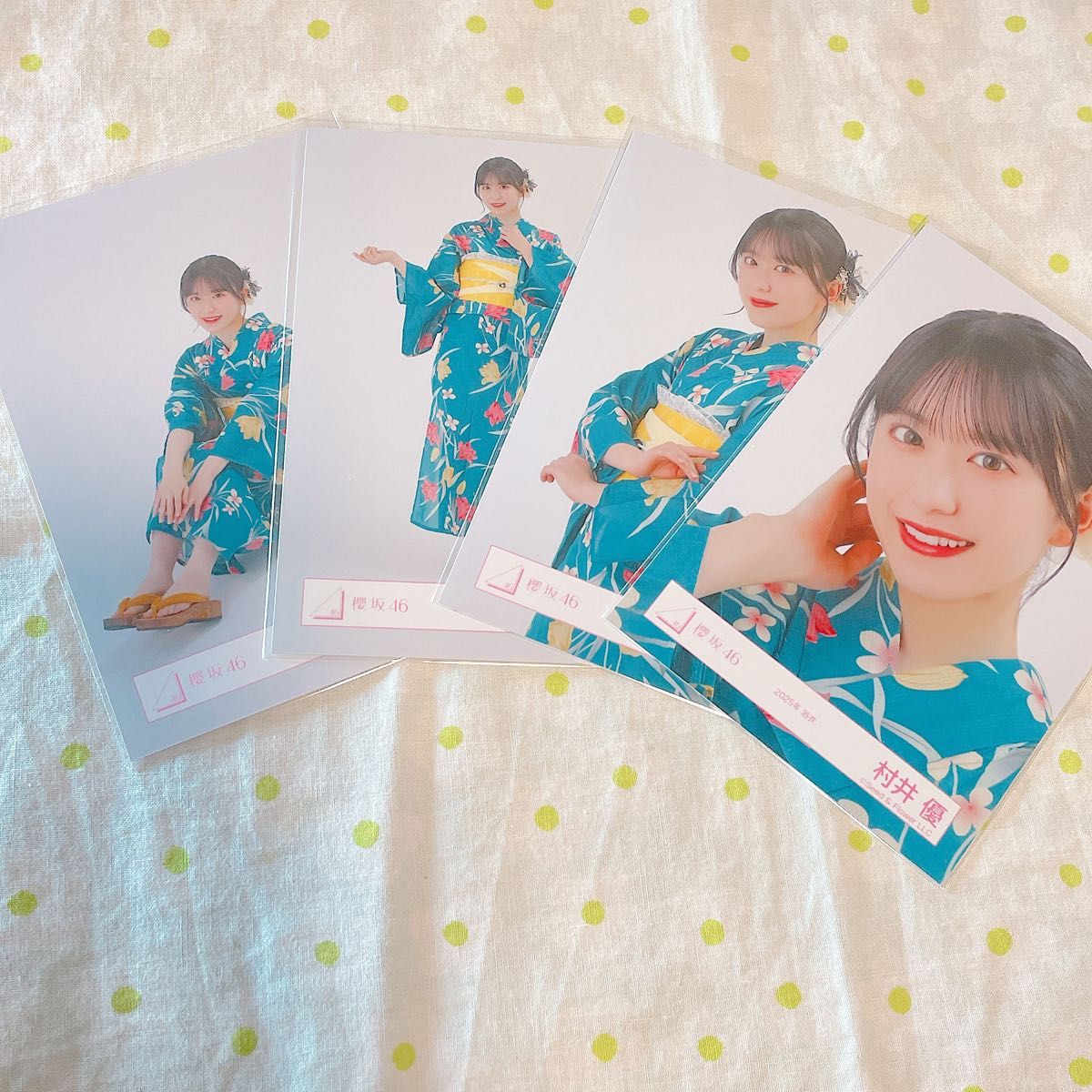 Y 櫻坂46 村井優 直筆サイン 浴衣2025 Y 櫻坂46 村井優 直筆サイン
