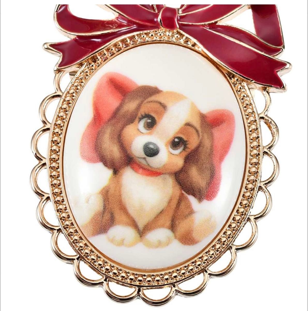 ディズニー わんわん物語 レディ ブローチ LADY AND THE TRAMP 70TH