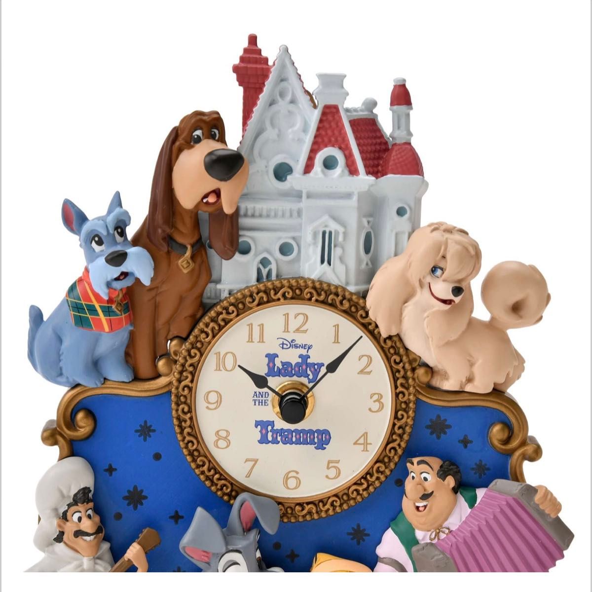 ディズニー わんわん物語 時計 ライトアップ LADY AND THE TRAMP 70TH
