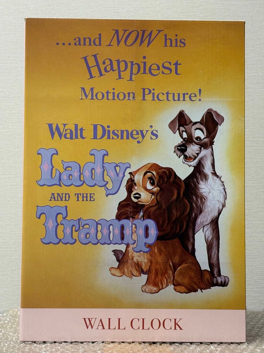 ディズニー わんわん物語 時計 ライトアップ LADY AND THE TRAMP 70TH