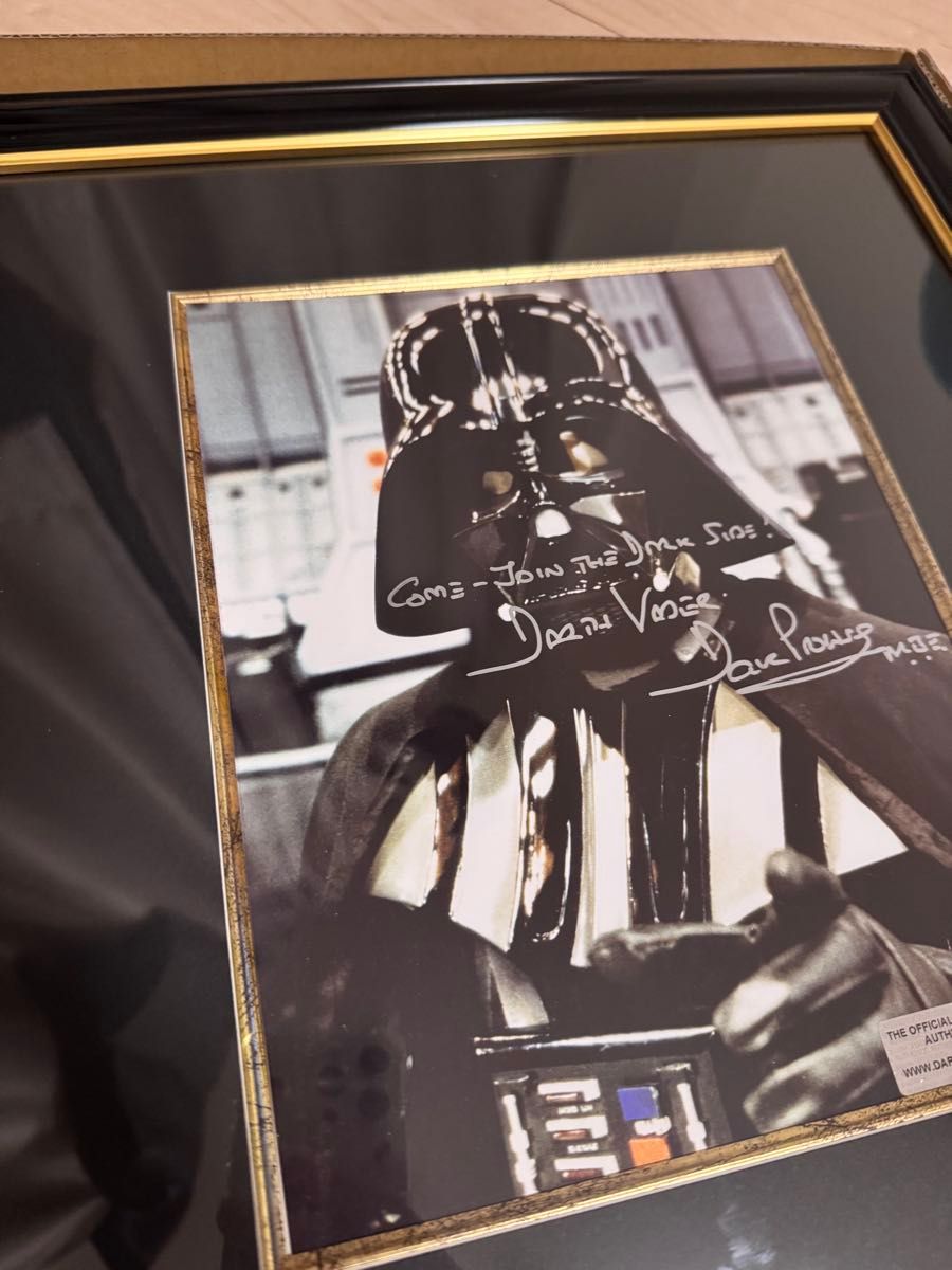 直律 スターウォーズ デイビッド・プラウズ サイン ダースベイダー