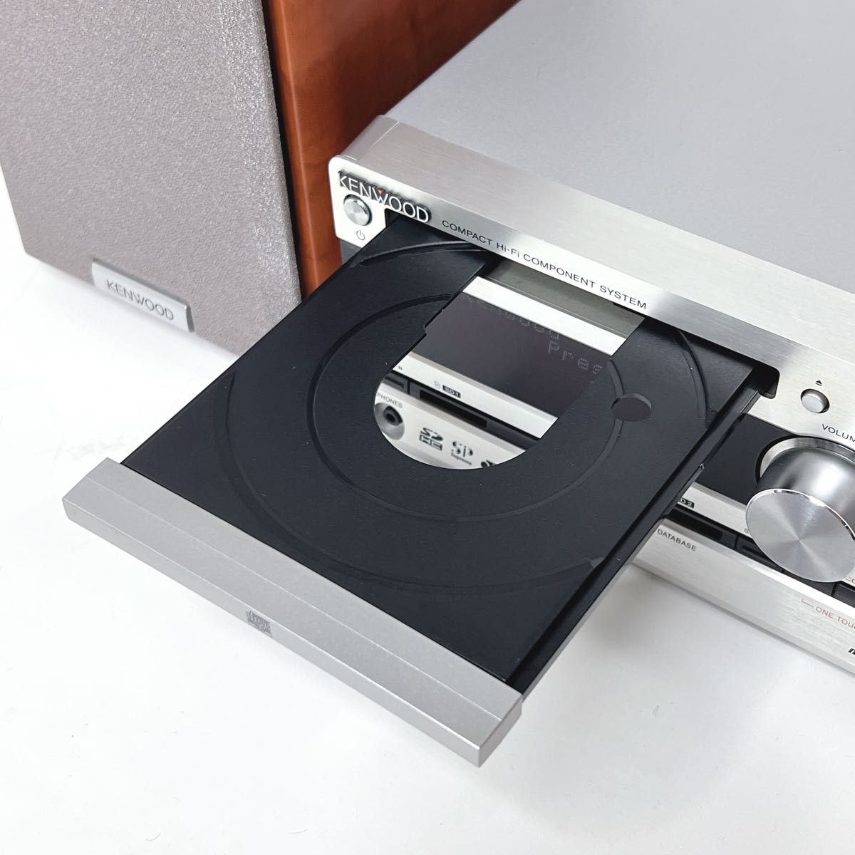 美品】KENWOOD RD-UDE77 ミニコンボ CD USB SD MP3リモコン付き コンポ