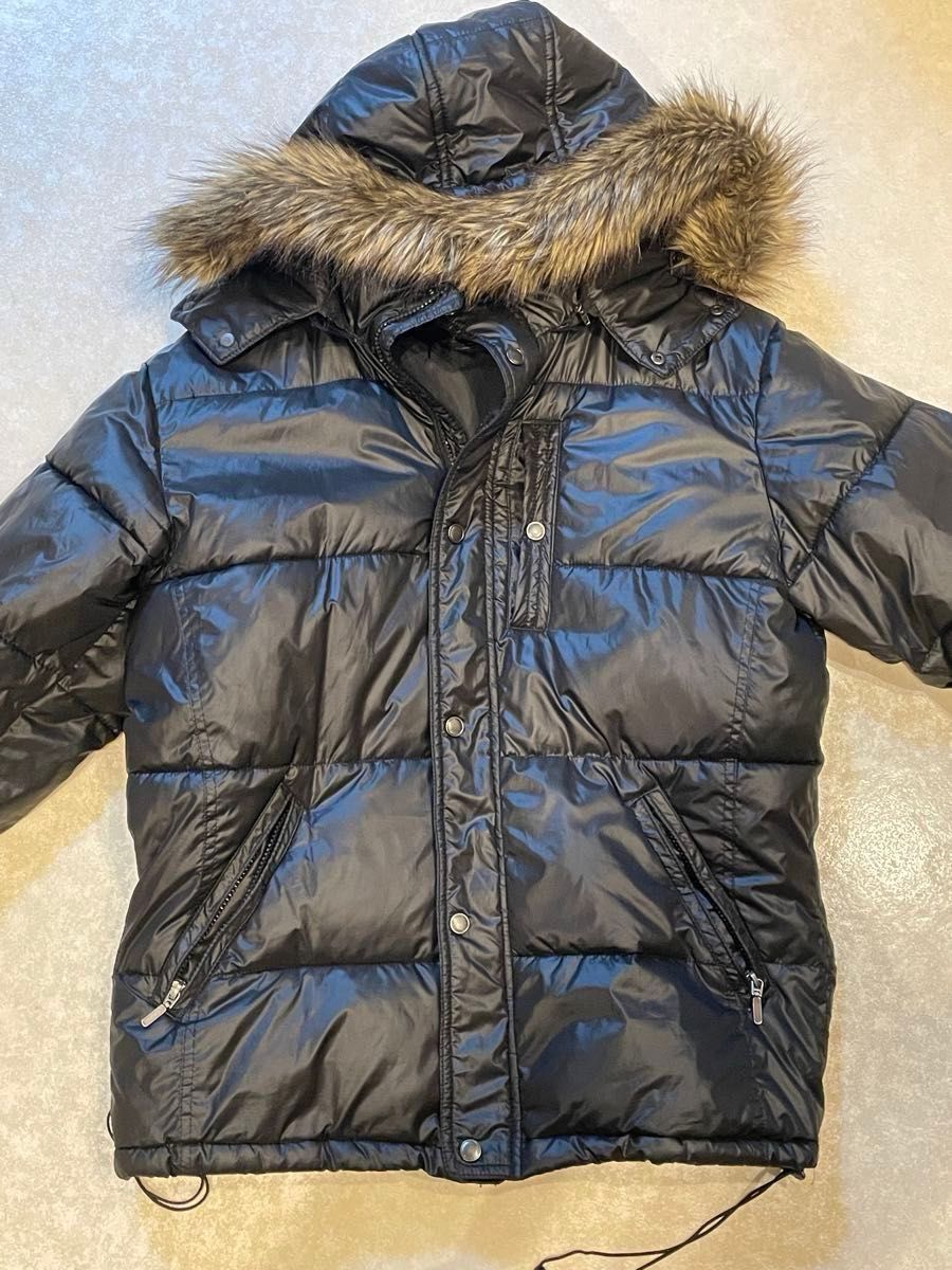 限定値下げ ファーダウン 中綿ダウンジャケット ドローコード付き