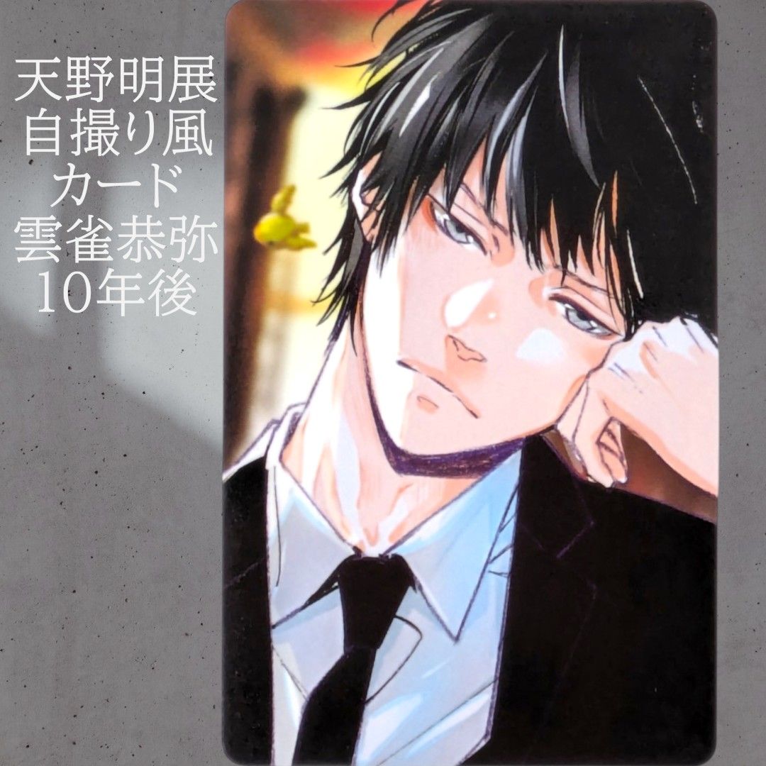 雲雀恭弥 10年後 特典 自撮り風 カード 天野明展 ヒバリ card 家庭教師