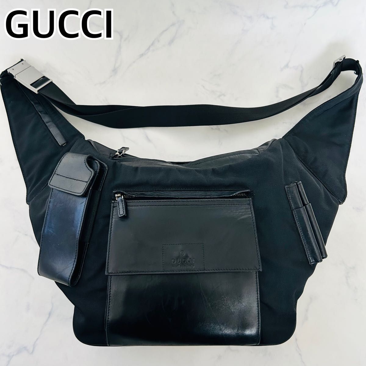希少デザイン】GUCCI グッチ 00sトムフォード期 レザー 本革
