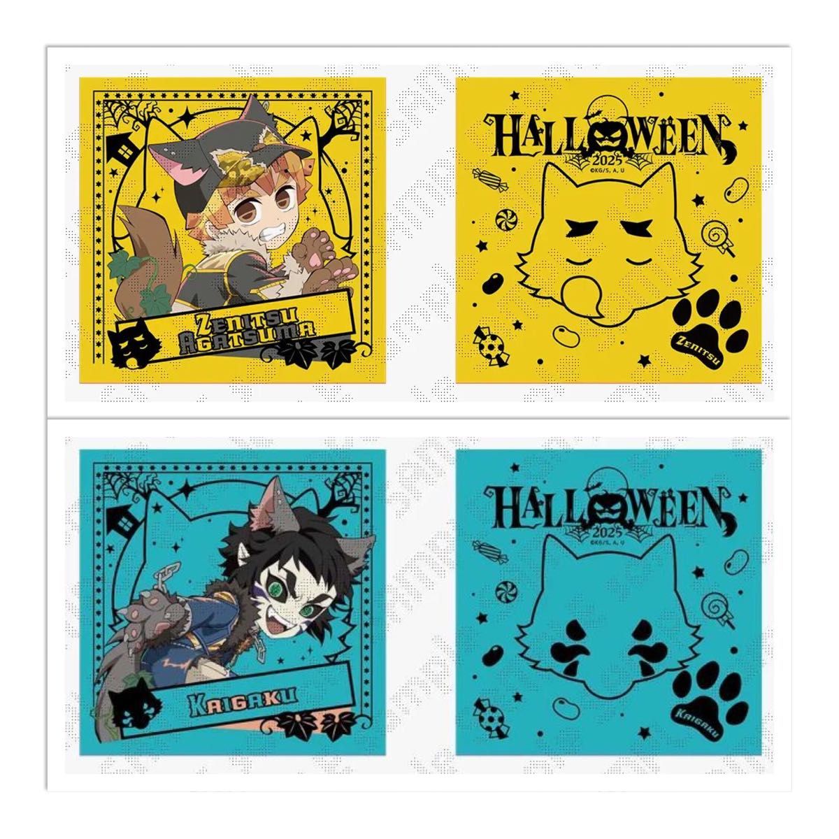 鬼滅の刃 獪岳 我妻善逸 光る狼クッションカバー ハロウィン｜Yahoo