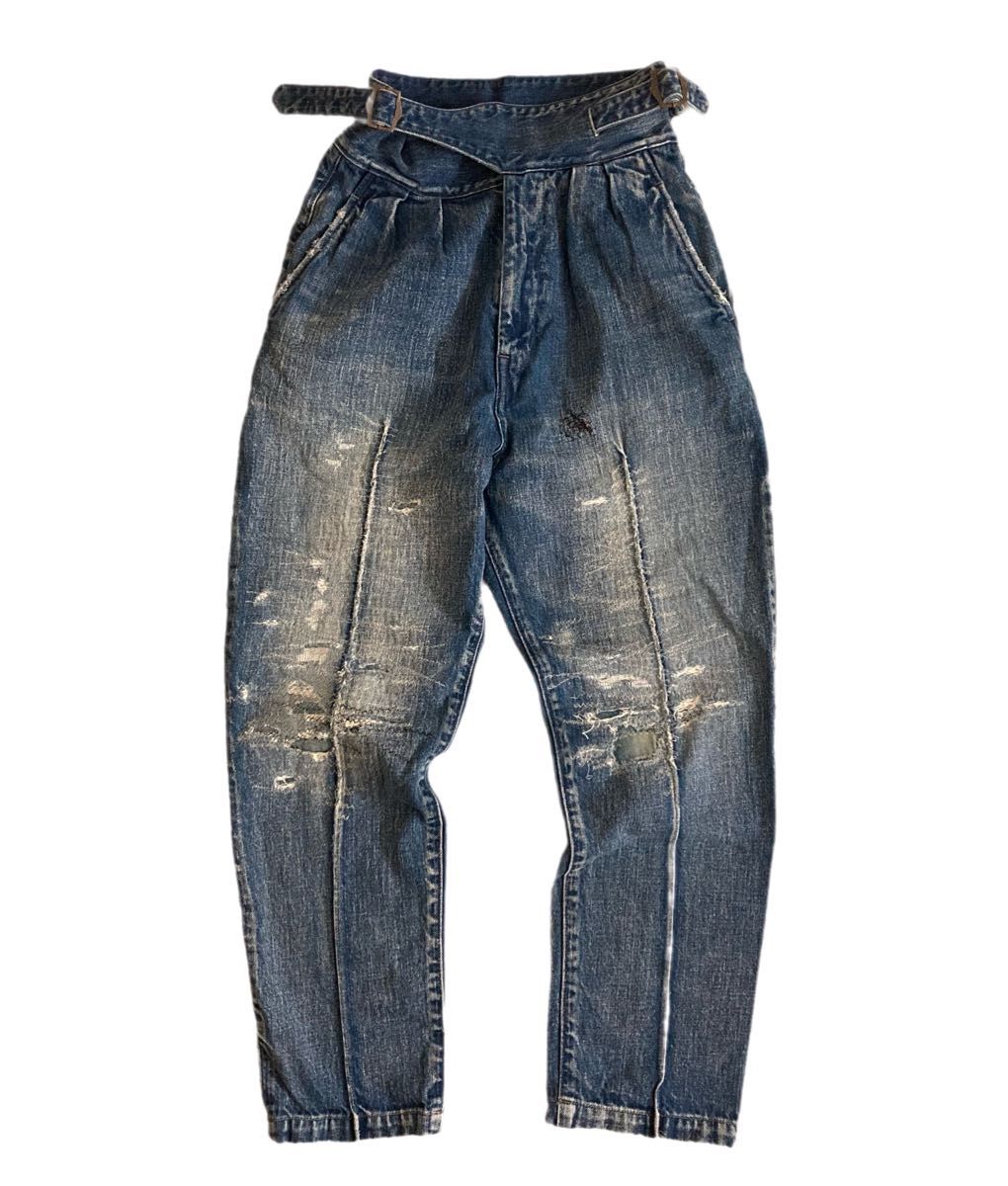 KAPITAL キャピタル 刺し子 ダメージ 加工 グルカ デニム パンツ