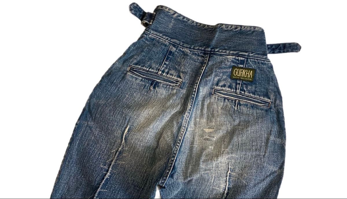 KAPITAL キャピタル 刺し子 ダメージ 加工 グルカ デニム パンツ