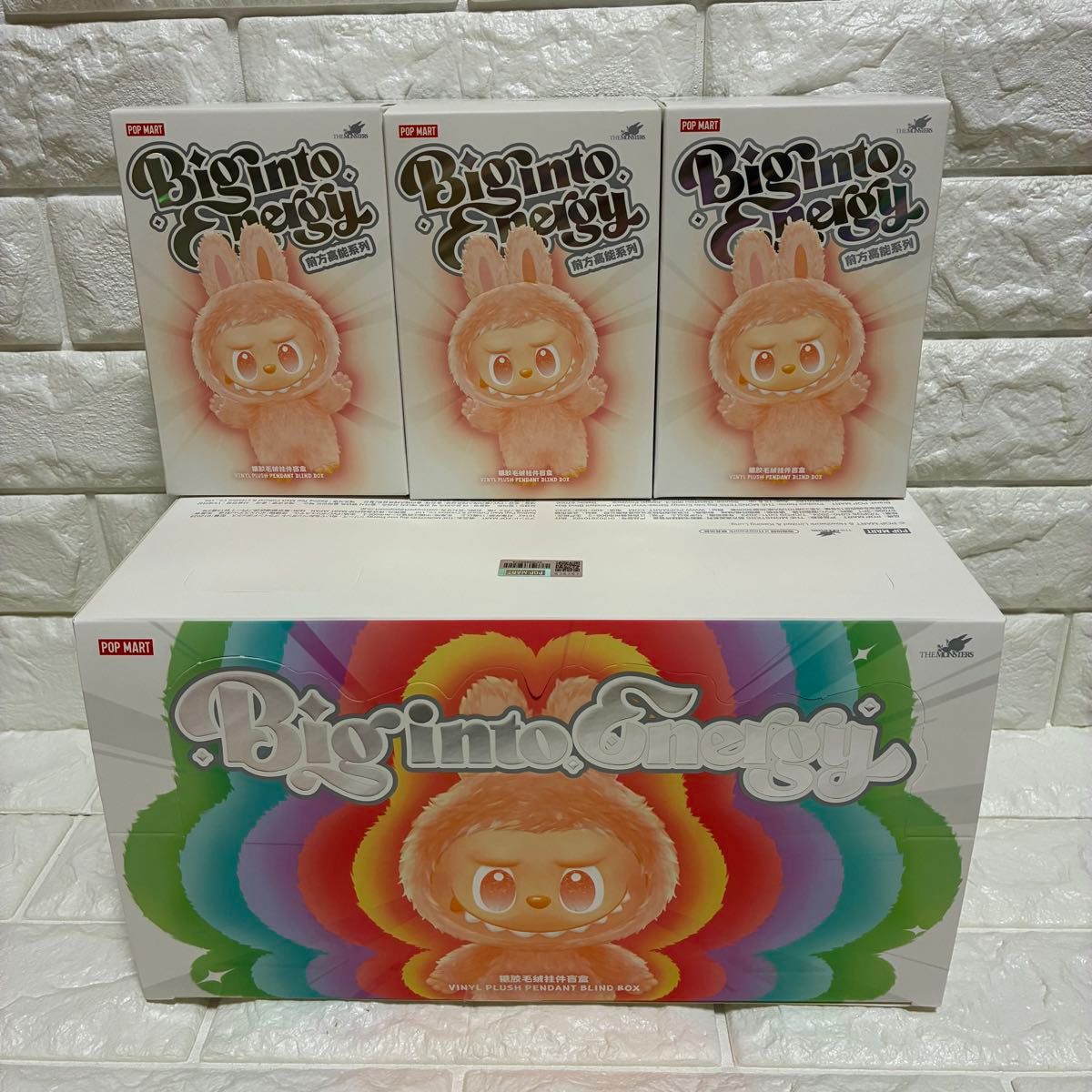 未開封】 ラブブ 3個 popmart Labubu Big into Energy MONSTERS