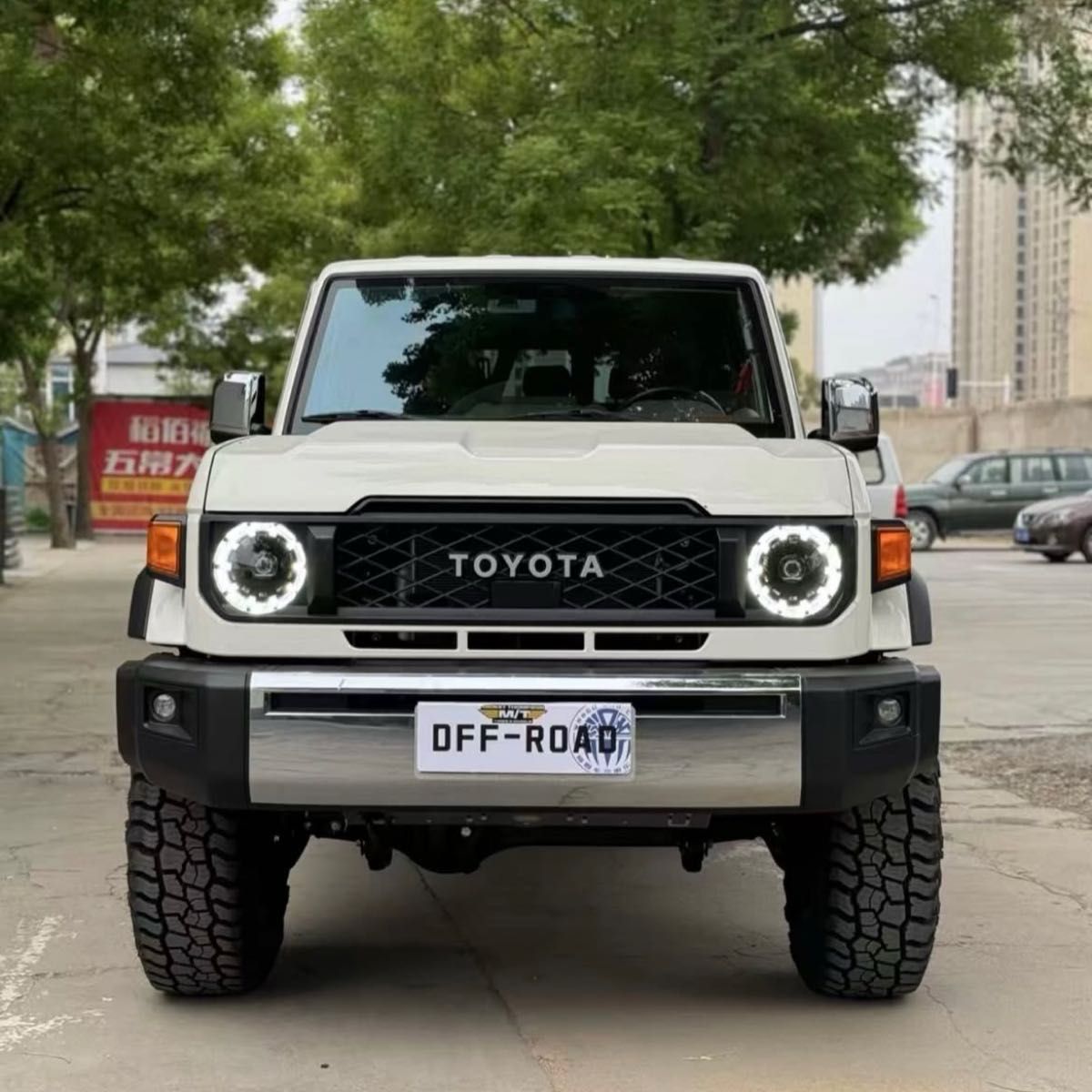 GDJ76 再再販ランクル70 輸出用 メッキバンパー＋ドアミラーカバー