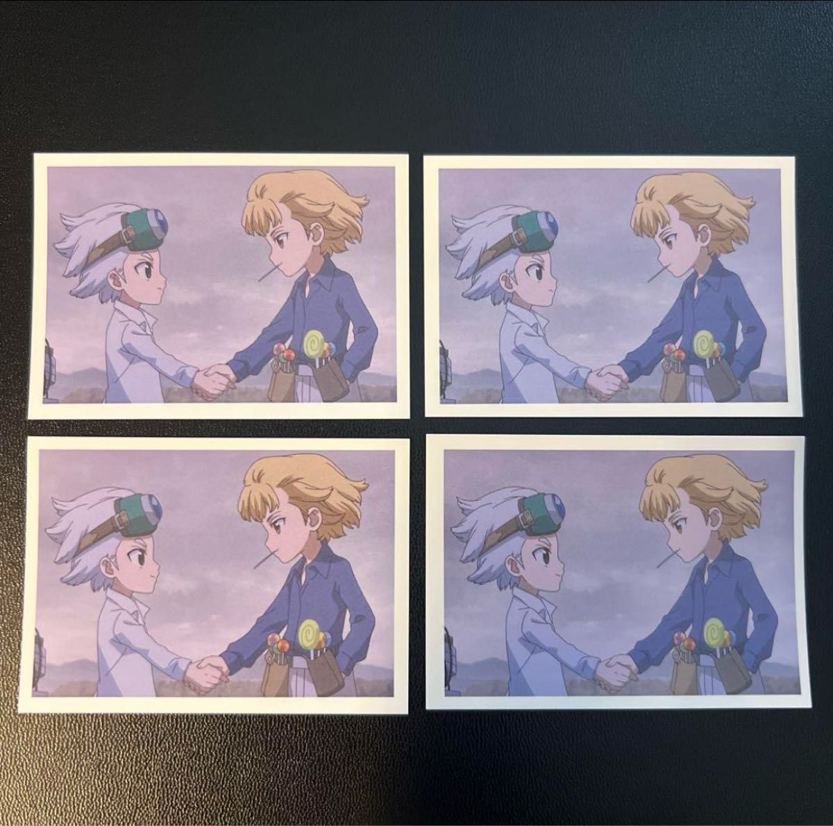 AMOCAFE Dr STONE 特典 場面写フォトカード 4枚 ゼノ スタンリー 幼少