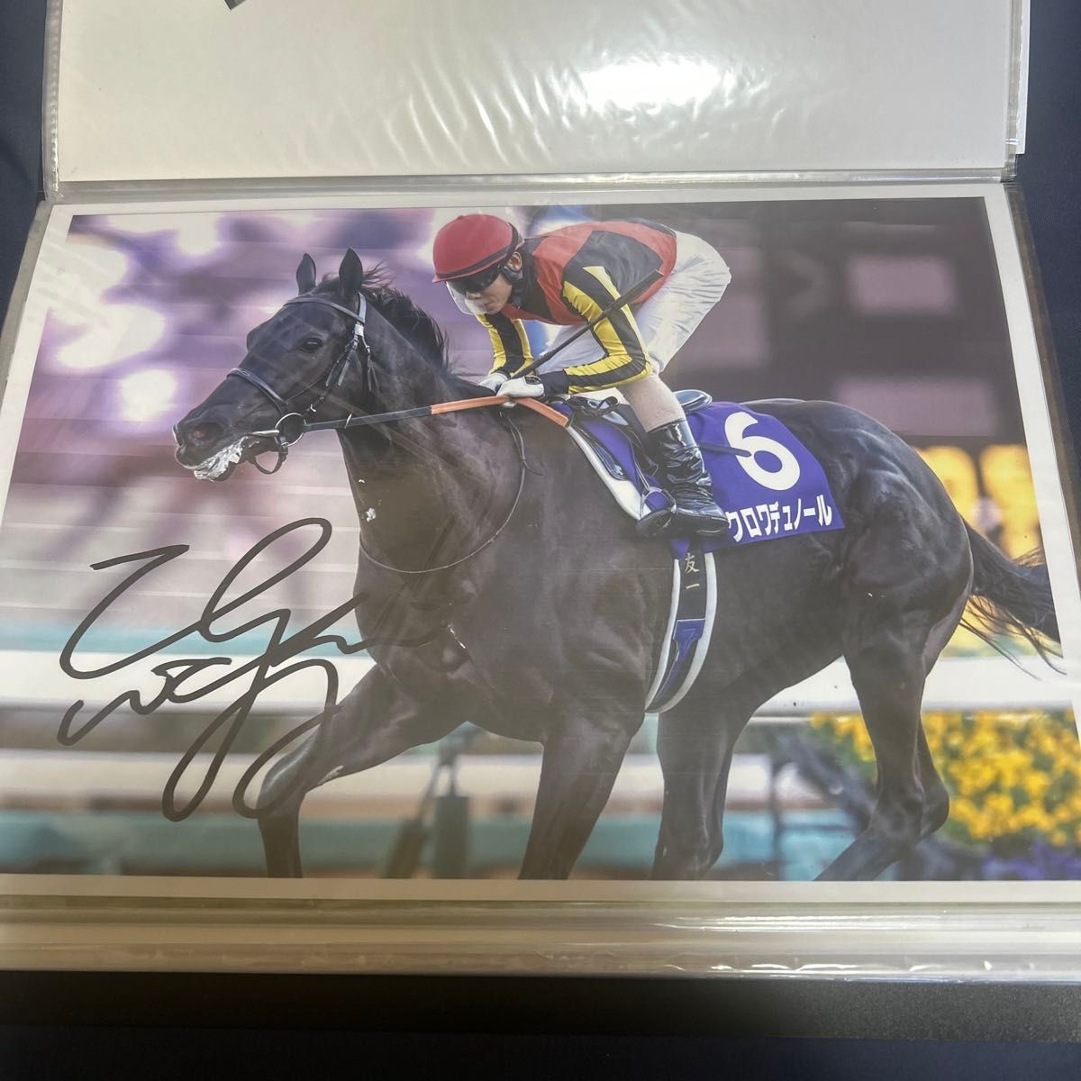 クロワデュノール ホープフルS 北村友一騎手直筆サインパネル｜Yahoo