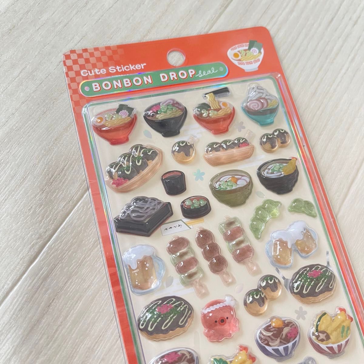 新品未使用 和柄 ボンボンドロップシール 日本食 正規品 BONBON JAPAN