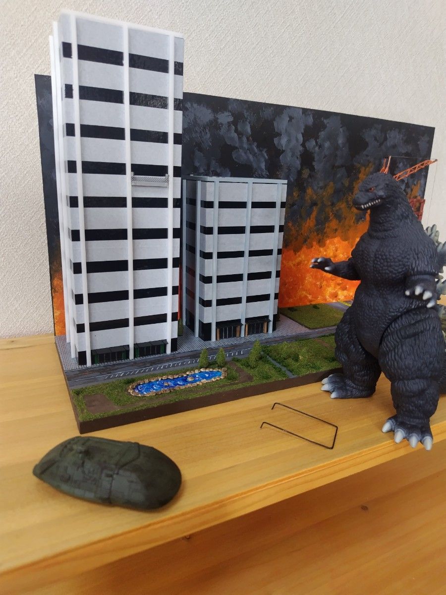 ジオラマ模型 ゴジラvsスーパーX2｜Yahoo!フリマ（旧PayPayフリマ）