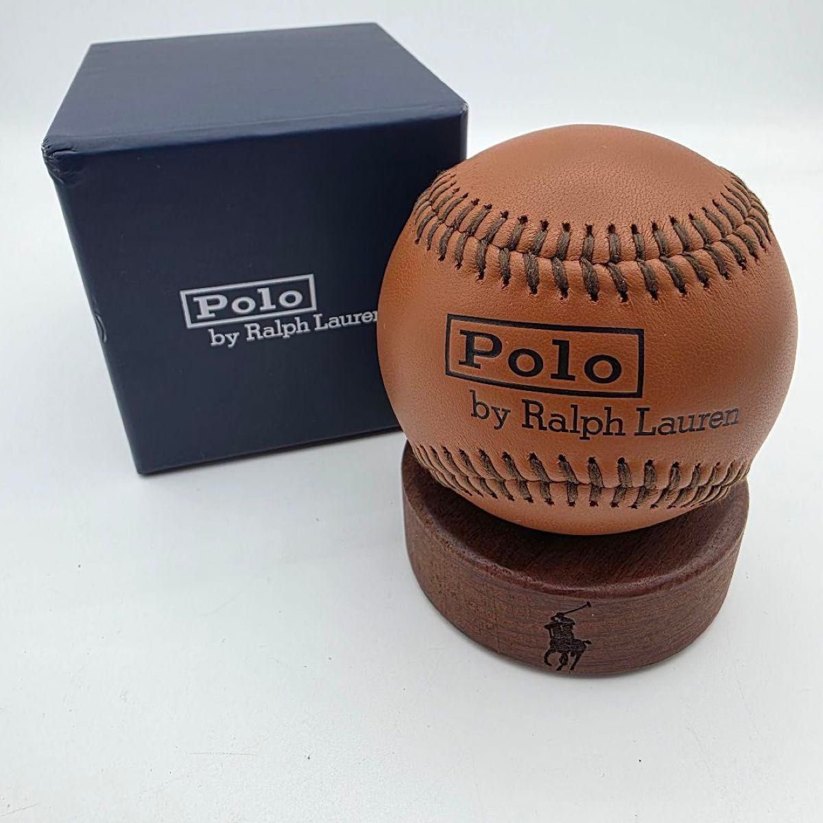 Polo by Ralph Lauren 野球ボール レザー ブラウン ラルフローレン